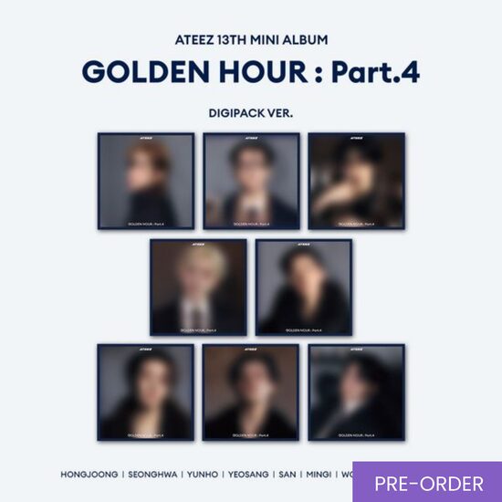 {PRE-ORDER} ATEEZ - 13th Mini Album [GOLDEN HOUR : Part.4] (Digipack Ver.)
